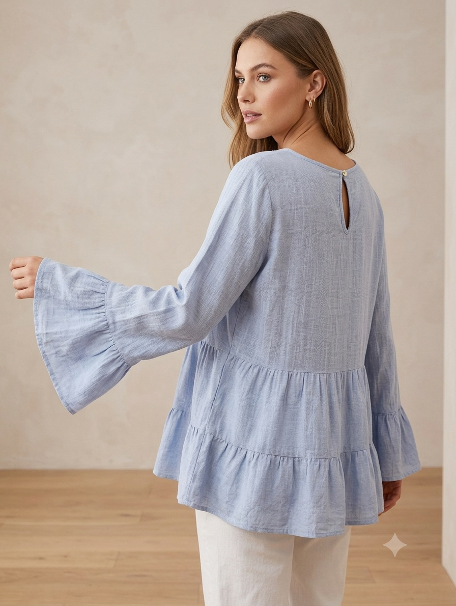 شومیز زنانه آستین کلوش از برند Ally Fashion