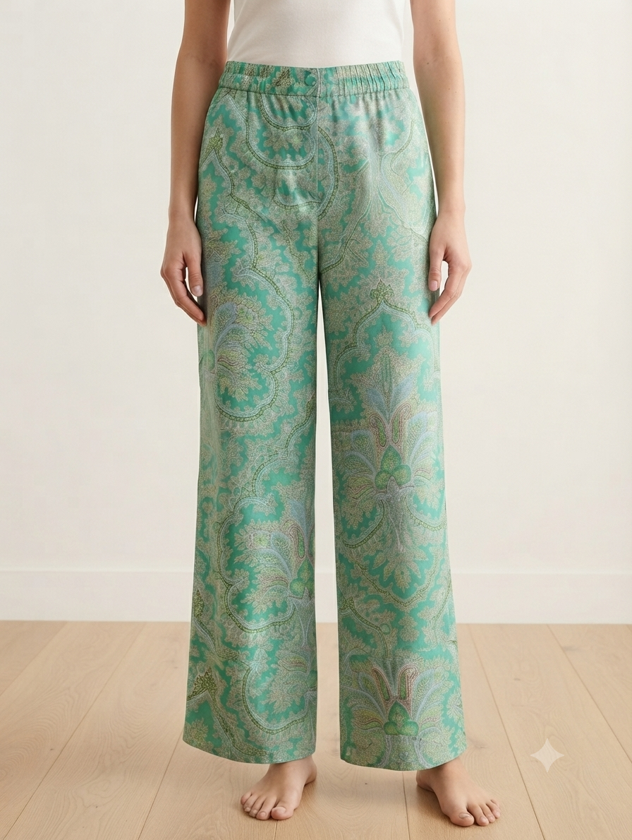 شلوار زنانه واید لگ بته جقه  از برند J.Crew COLLECTION