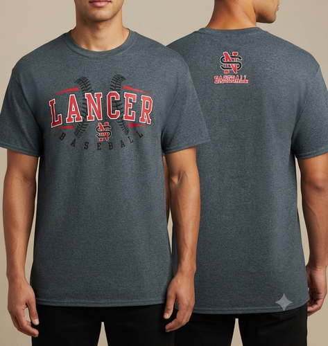 تیشرت مردانه طرح Lancer Baseball از برند Gildan