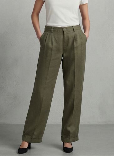 شلوار زنانه سبز زیتونی از برند Dockers