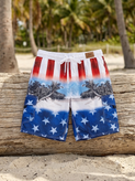 شلوارک مردانه طرح هاوایی و پرچم U.S. APPAREL
