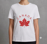 تیشرت زنانه آستین کوتاه طرح CANADA از برند STUDIO