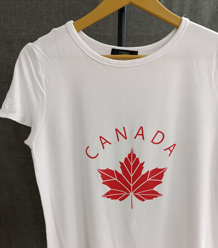 تیشرت زنانه آستین کوتاه طرح CANADA از برند STUDIO