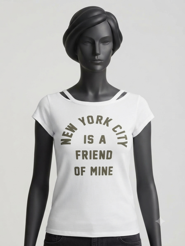 تیشرت زنانه Abercrombie & Fitch با طراحی ترند "New York City Is A Friend Of Mine