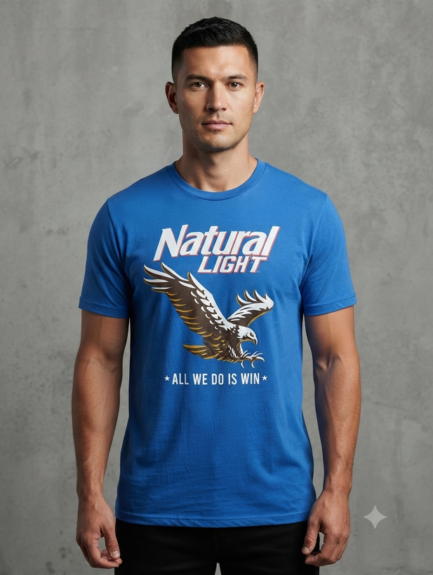 تیشرت مردانه طرح عقاب🦅 قدرتمند از برند Natural Light