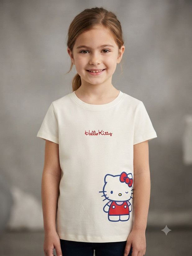 تیشرت بچگانه طرح هلو کیتی (Hello Kitty) برند Sanrio