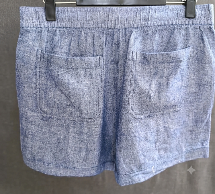 شلوارک زنانه طرح آبی ملانژ از برند Old Navy