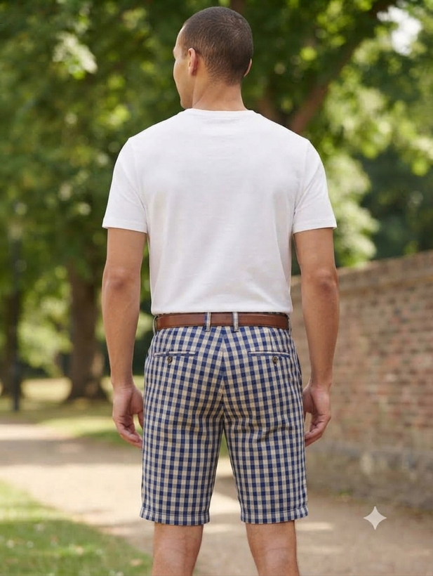 شلوارک مردانه چهارخانه از برند Dockers