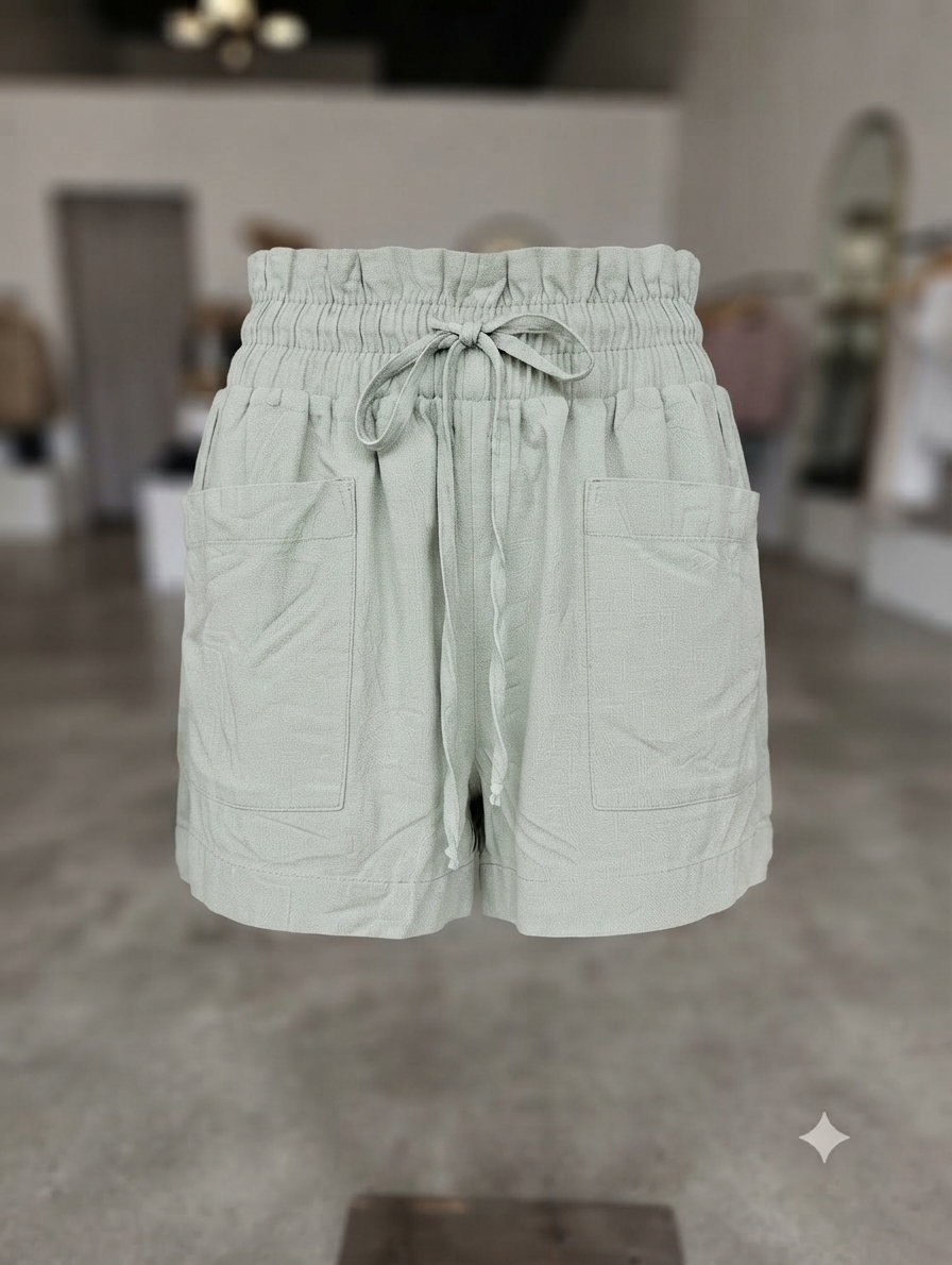 شلوارک زنانه مدل Smocked Waist Short از برند Indigo Rein