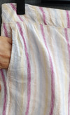شلوارک زنانه لینن راهراه برند GAP