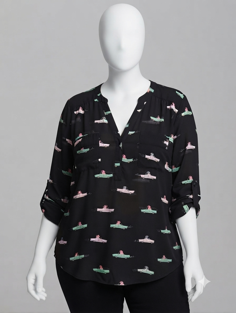 شومیز زنانه طرح فانتزی از برند Torrid (Harper)