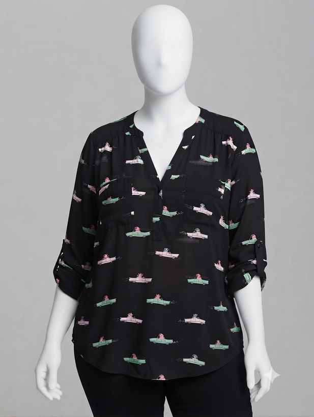 شومیز زنانه طرح فانتزی از برند Torrid (Harper)