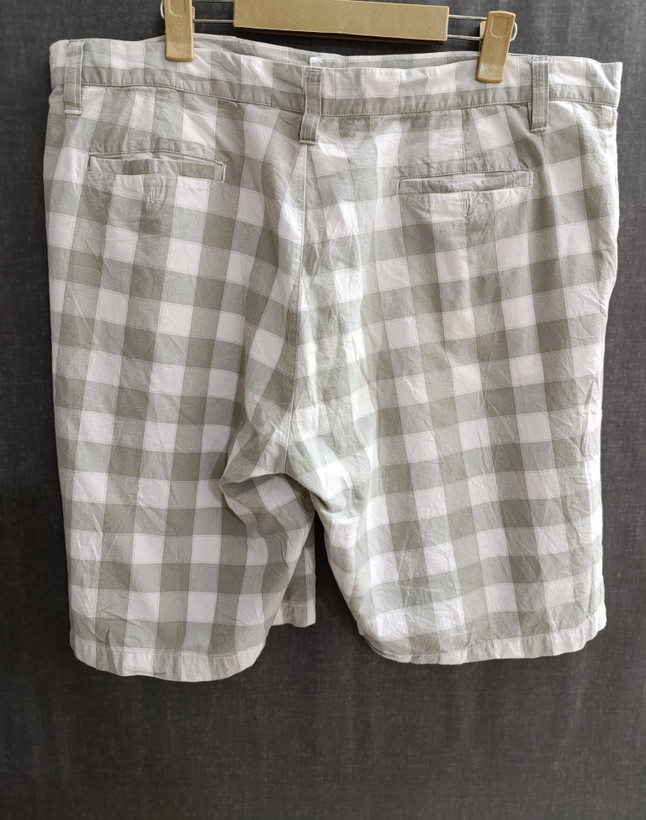 شلوارک مردانه چهارخانه طوسی روشن SIEGEL Vintage