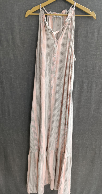 پیراهن زنانه Nine West راهراه صورتی طوسی سایز M