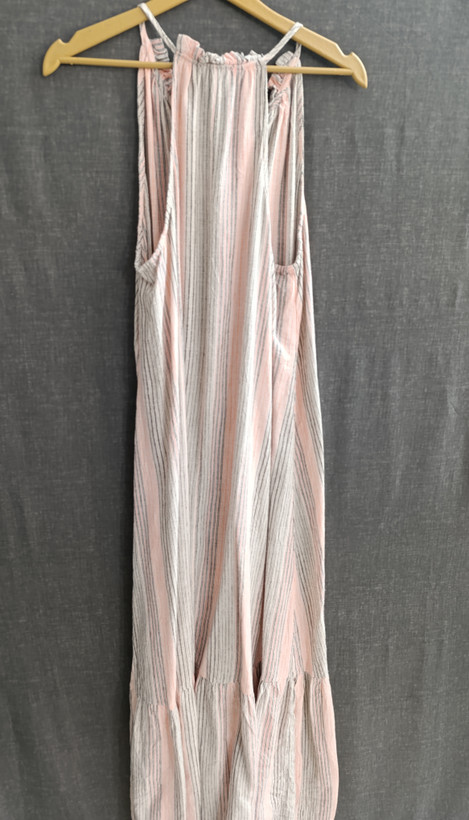 پیراهن زنانه Nine West راهراه صورتی طوسی سایز M