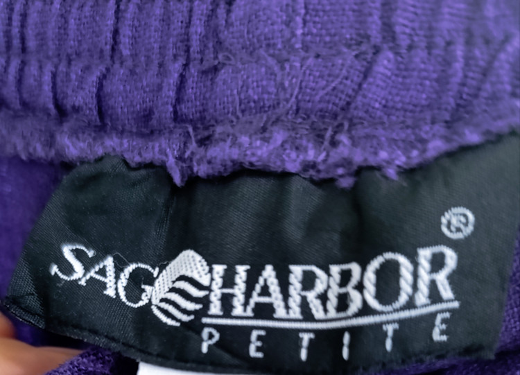 شلوارک زنانه لینن بنفش ز برند Sag Harbor